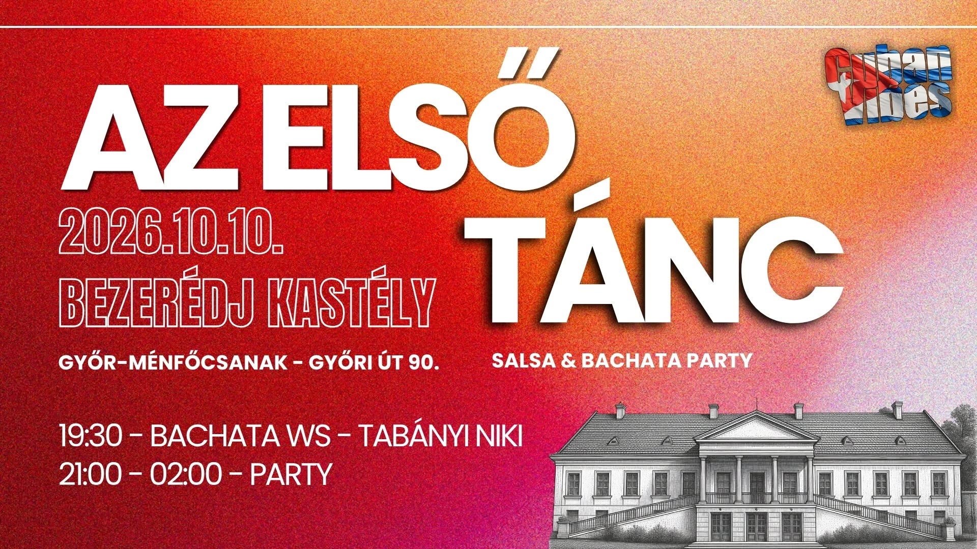 Az első tánc - Salsa & Bachata - Győr-Ménfőcsanak