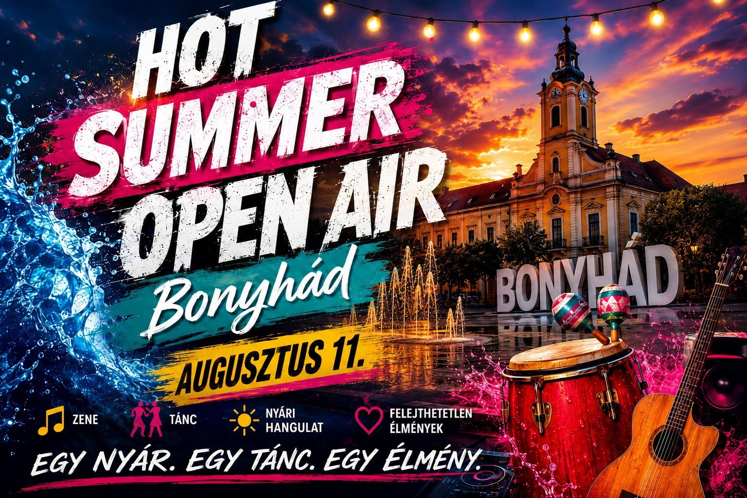 Hot Summer OpenAir Salsa-Sensual Party - Bonyhád