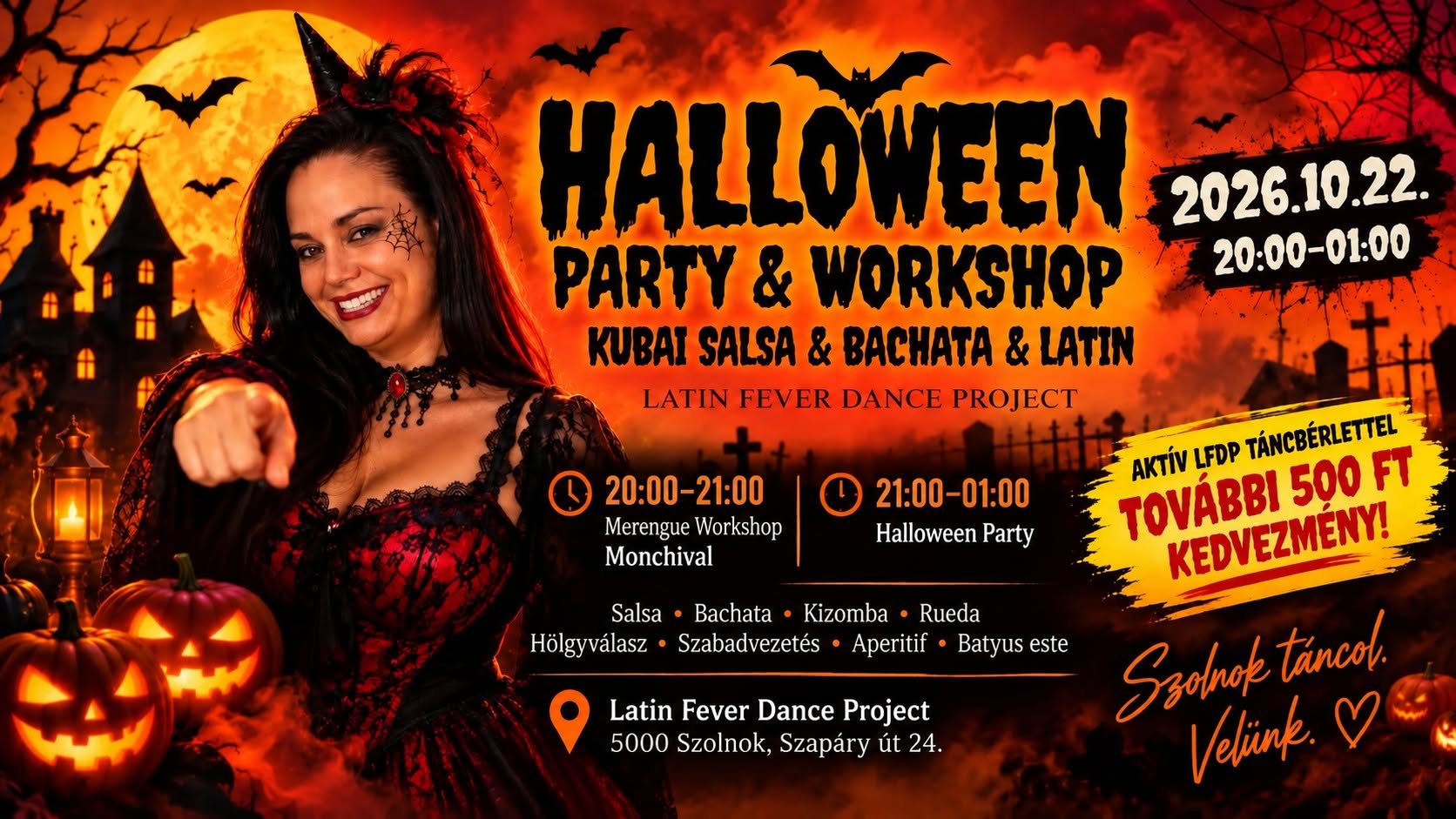 Halloween Kubai Salsa & Bachata Party – Szolnok
