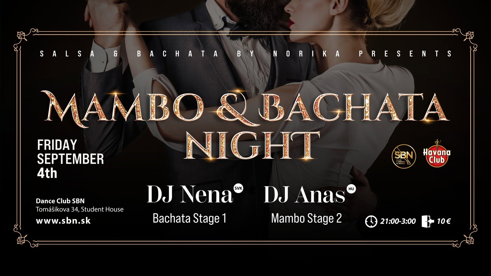 Mambo & Bachata Night - Pozsony