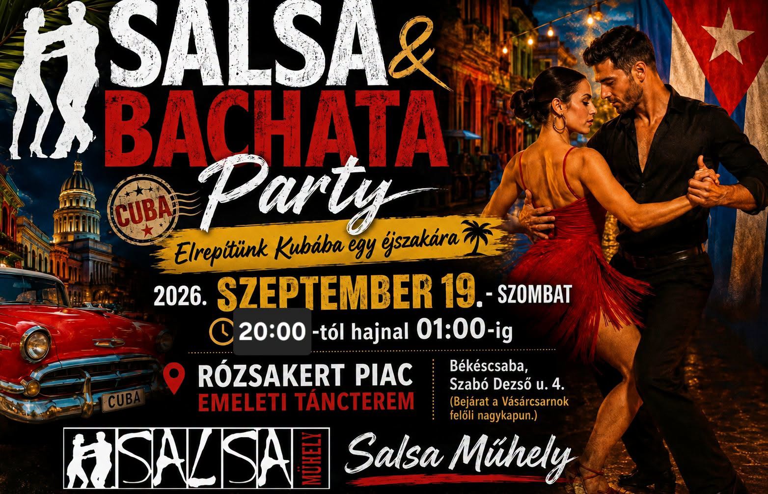 Őszi Szezonnyitó Salsa-Bachata Party - Békéscsaba
