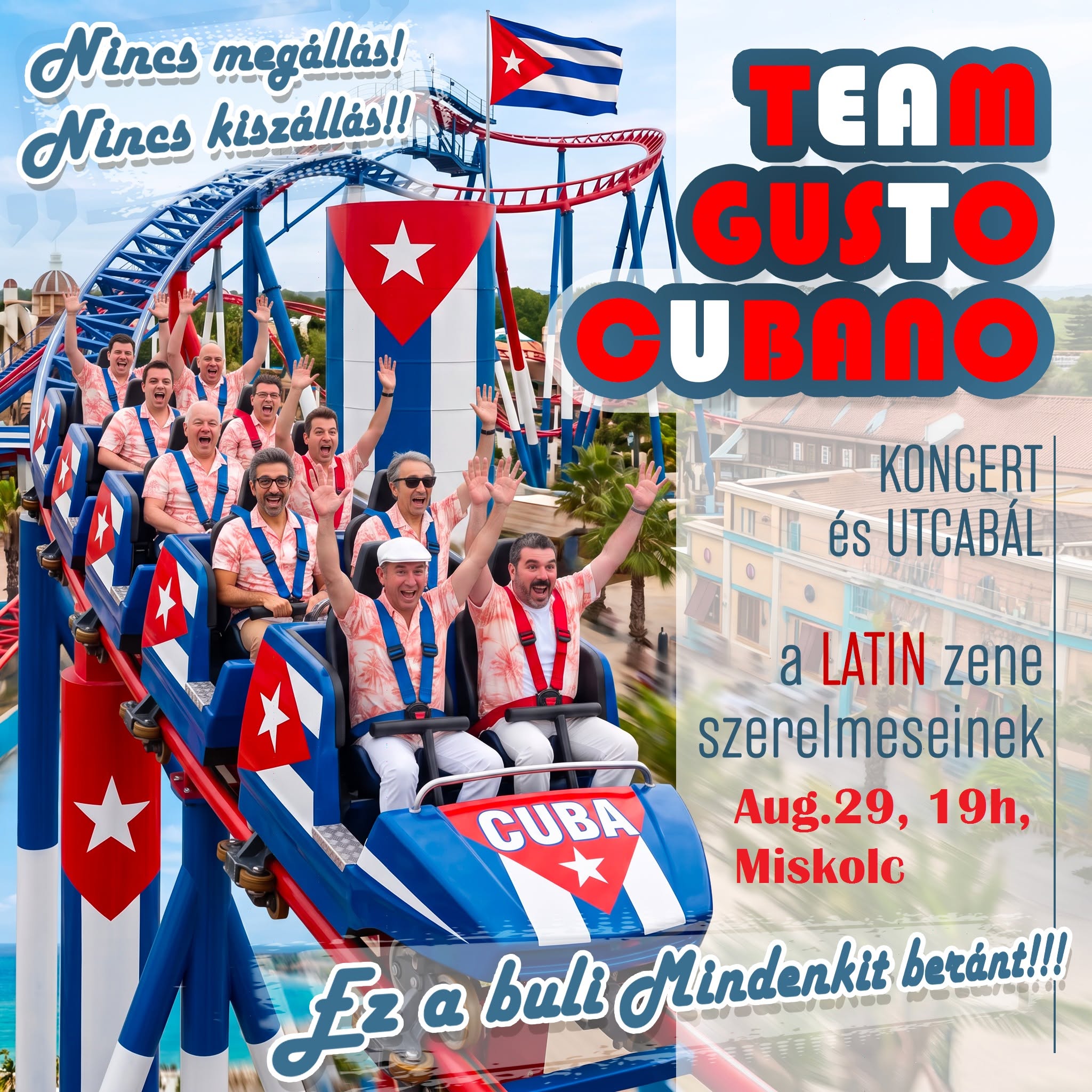 Team Gusto Cubano koncert & salsa-bachata party - Miskolc